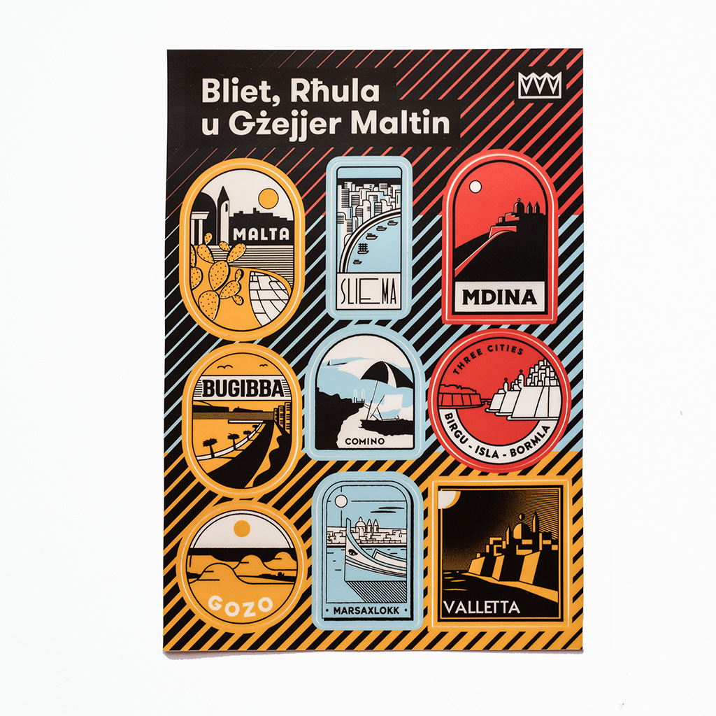 Malta Cities Sticker Sheet